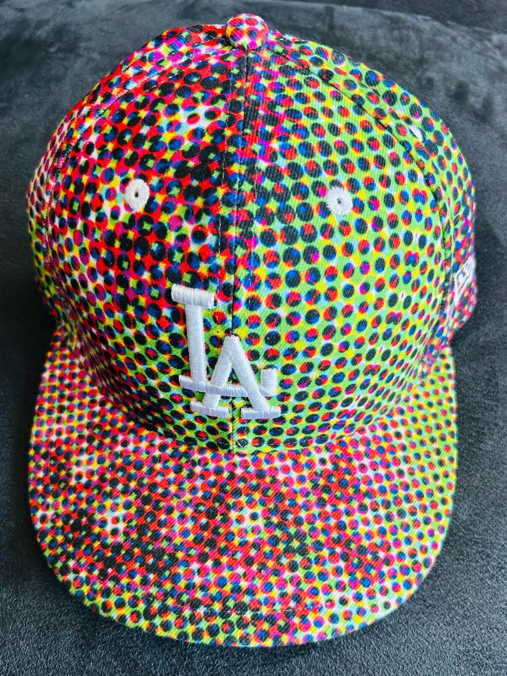 New Era Black 59FIFTY Cap with Multicolor Trim(Unisex)